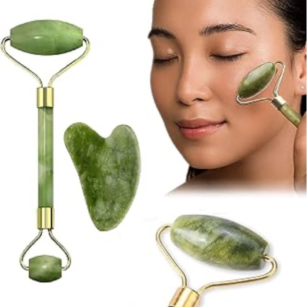 Gua Sha Stone and Beauty Roller